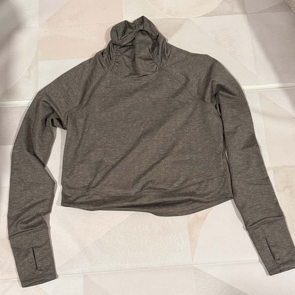 Prana Heathered Brown Turtleneck